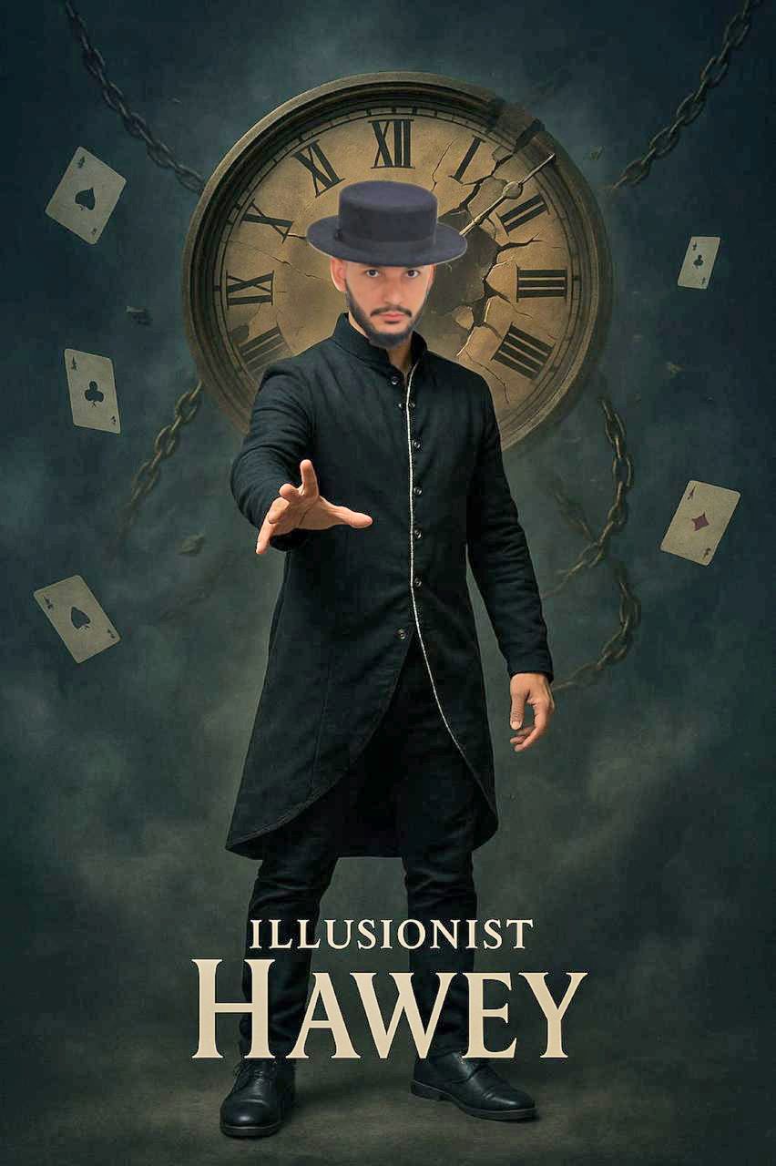 Ilusionista Hawey apresenta o espetáculo “ Mundo Mágico”